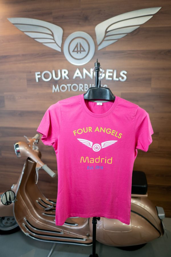 camiseta chica motos four angels